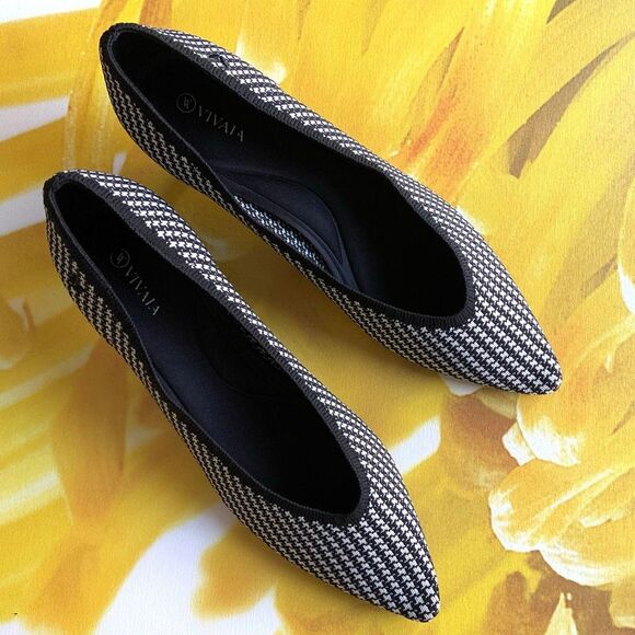 VIVAIA Houndstooth Kitten Heels (Sz 41) - Picture 2 of 9
